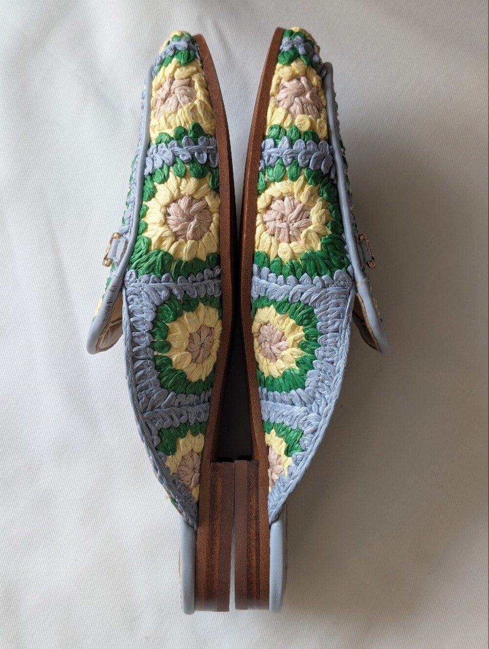 Sam Edelman Linnie Crochet Floral Bit Mule Loafers Size 7.5 EUC - Picture 5 of 10